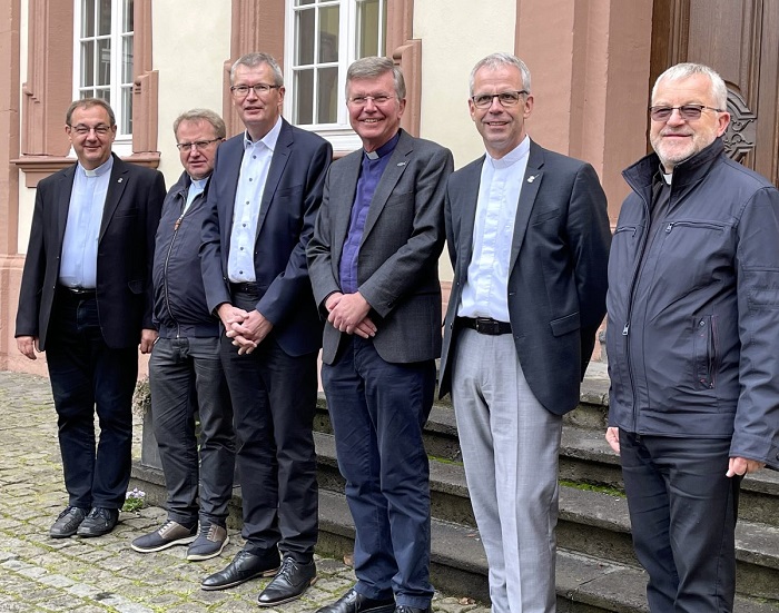 Von links: P. Cyrys, P. Schildt, P. Emde, P. Sütterlin, P. Kerschgens, P. Kaczor 