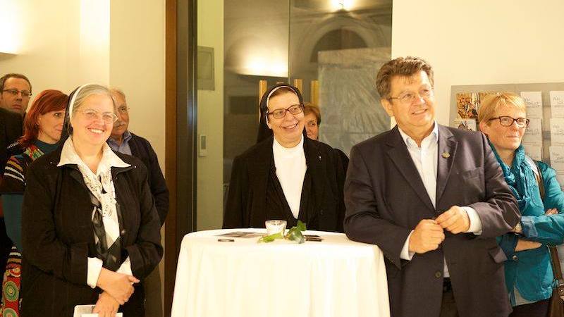 Sr. Cordis Feuerstein und P. Erhard Rauch waren von Anfang an dabei / Claudia Henzler Sr. Cordis Feuerstein und P. Erhard Rauch waren von Anfang an dabei