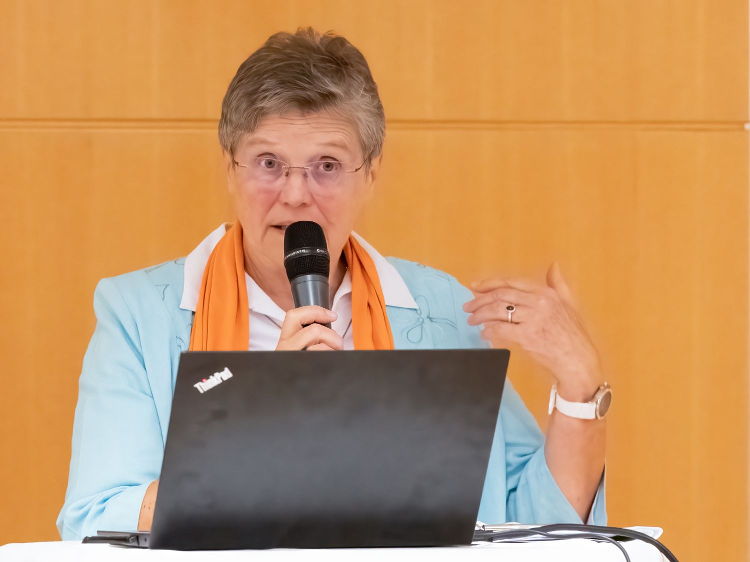 Sr. Maria Schlackl gründete 2014 die Initiative „Aktiv gegen Menschenhandel – Aktiv für Menschenwürde in OÖ“, die mit dem Preis der Orden 2020 ausgezeichnet wurde.