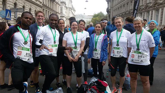 Das Team der Ordensgemeinschaften Österreich beim Vienna City-Marathon