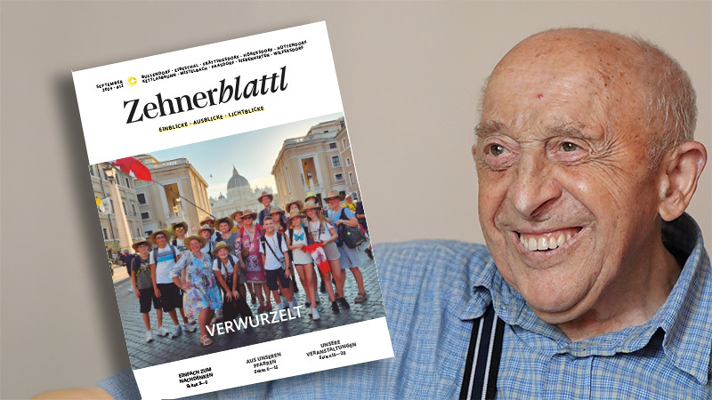 Br. Leonhard Hager im 'Zehnerblattl' / Zehnerblattl Br. Leonhard Hager im 'Zehnerblattl'