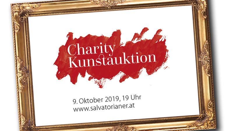 Logo zur 5. Charity Kunstauktion der Salvatorianer am 9. Oktober 2019 / Salvatorianer Logo zur 5. Charity Kunstauktion der Salvatorianer am 9. Oktober 2019