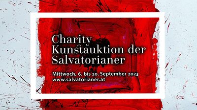 Das Logo der 9. Charity Kunstauktion der Salvatorianer (2023)