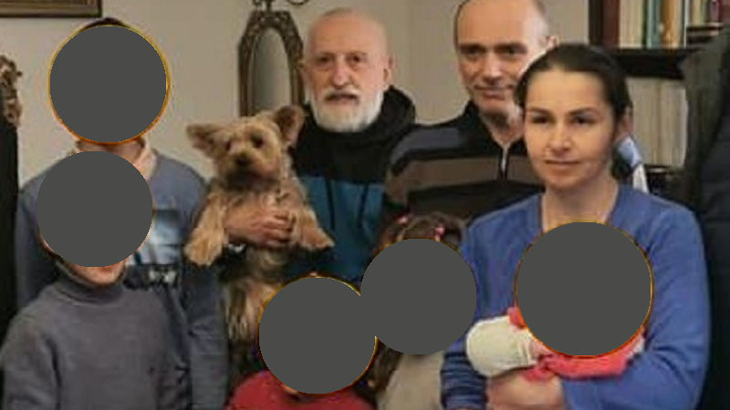 Flüchtlingsfamilie aus der Ukraine , die in Lipova Zuflucht fand