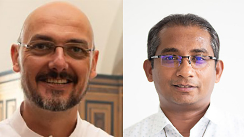 P. Agustín Van Baelen und P. Sunil Thomas Kashamkattil / Salvatorianer P. Agustín Van Baelen und P. Sunil Thomas Kashamkattil