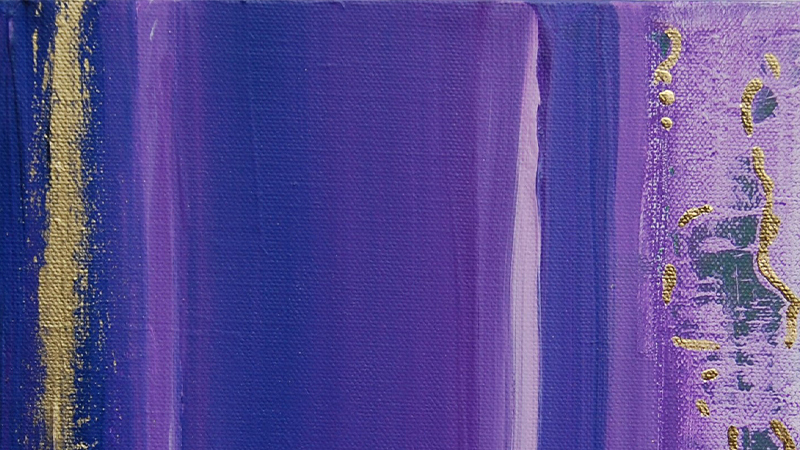 Wegstück (Ausschnitt), 2017 - 20 x 20 cm - Acryl-Mischtechnik auf Leinwand / Sr. Heidrun Bauer Wegstück (Ausschnitt), 2017 - 20 x 20 cm - Acryl-Mischtechnik auf Leinwand