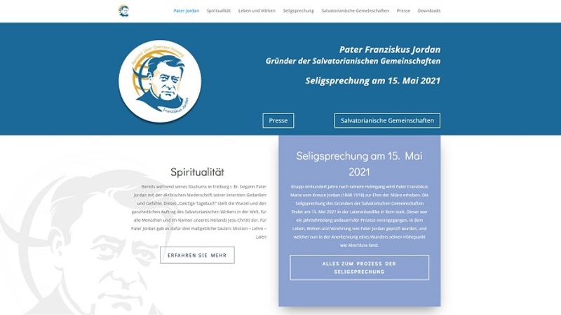 Neue Homepage www.PaterJordan.org