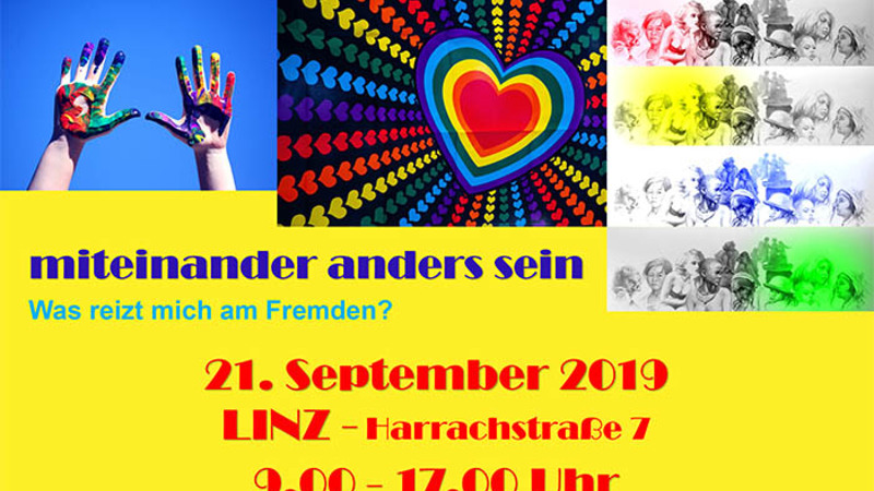 Plakat zum 34. Salvatorianischen Begegnungstag 2019 in Linz / Sr. Heidrun Bauer Plakat zum 34. Salvatorianischen Begegnungstag 2019 in Linz