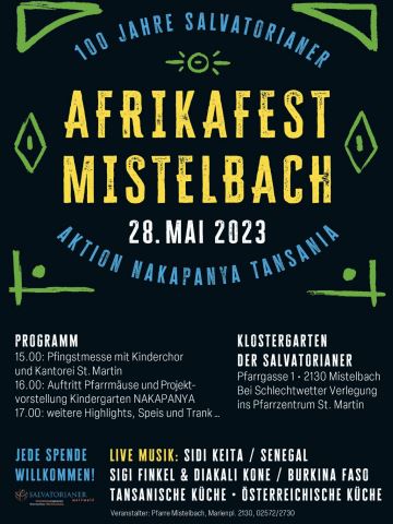 Afrika-Fest am 28. Mai 2023