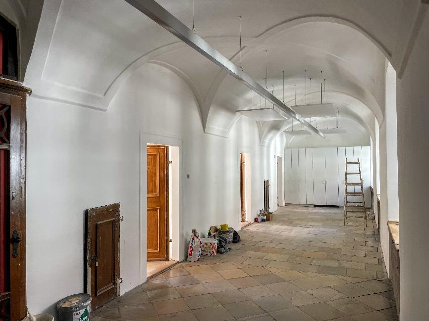 Foyer of the Research Institute, Kolleg Wien, St. Michael, 3rd floor, 6 March 2025 / Jürgen König Foyer of the Research Institute, Kolleg Wien, St. Michael, 3rd floor, 6 March 2025