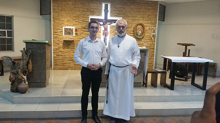Adrian Hafner und P. Josef Wilfing