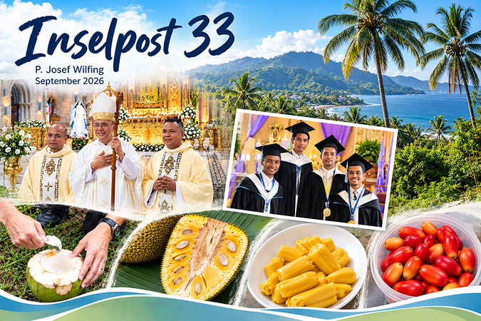 In seiner #Inselpost Nr. 33 erzählt P. Josef Wilfing SDS vom Alltag unter Kokospalmen und tropischen Wetterkapriolen, von jungen Salvatorianern auf ihrem Weg und von Menschen, deren Leben von finanziellen Sorgen und familiärer Verantwortung geprägt i