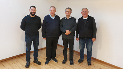 P. Marton Gal, P. Franz Tree, P. Erhard Rauch, P. Johannes Neubauer
