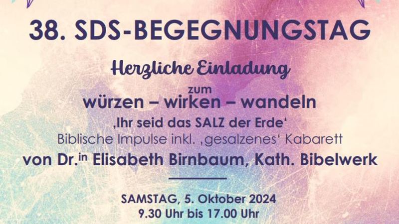 Einladung zum 38. Begegnungstag
