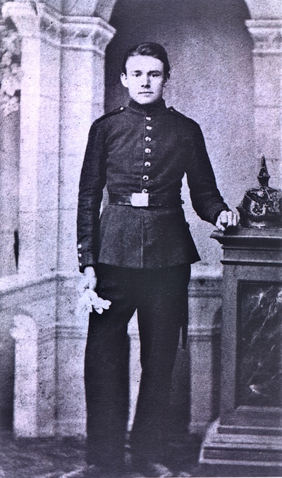 Wien I, St. Michael, Archiv der Österreichischen Pro-Provinz der Salvatorianer (asa), csa-01.14 Soldat (1869) - Calvalry recruit