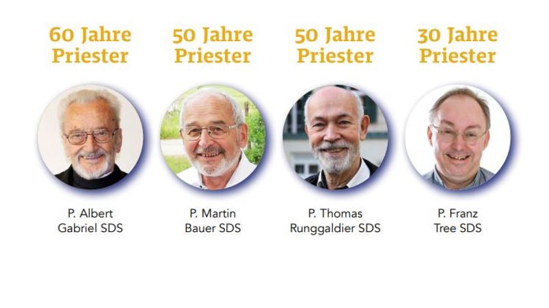 Einladung zum Festgottesdienst salvatorianischer Priesterjubiläen