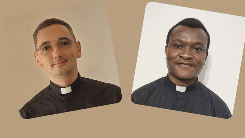 Fr. Adrian Hafner und Fr. Jean-Luc Kapend Chiseng