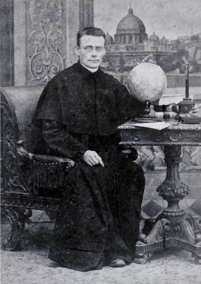 Wien I, St. Michael, Archiv der Österreichischen Pro-Provinz der Salvatorianer (asa), csa-01.14 Jordanporträt -Weltkugel, Rom o. J.